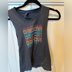 COVET DANCE Ladies Women’s Girls Size Extra Small Grey Tank Top GROOVE